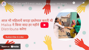  Outreach in slum areas to distribute sanitary pads and raise menstrual hygiene awareness